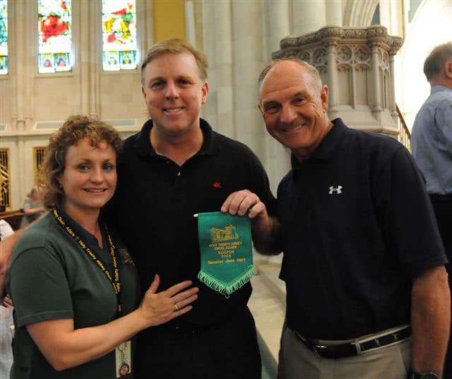 Tracey Fitzgerald presents award